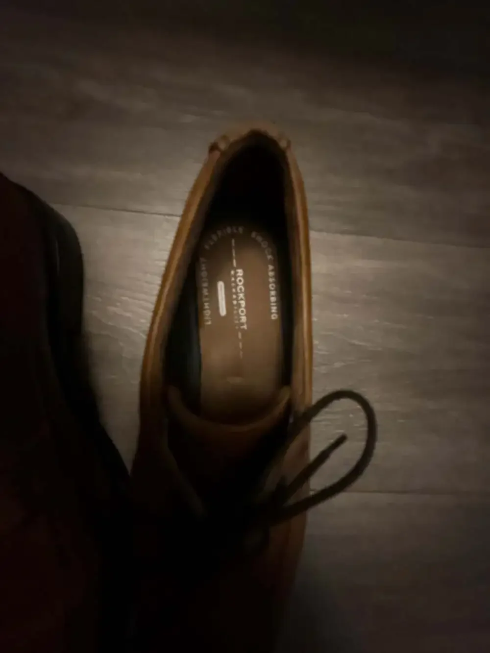 Rockport Men's Leather Dress Shoes Tan Brown Lace Up Oxfords